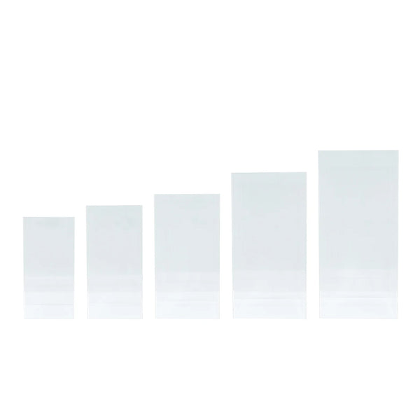 Set of 5 Clear Acrylic Pedestal Risers – Pre-Assembled Rectangular Display Stands Weddings#whtbkgd