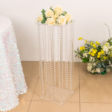 Add Elegance and Sophistication with the Clear Acrylic Pillar Stand