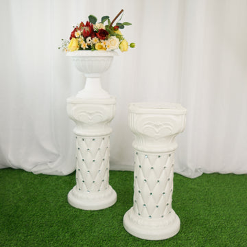 French Inspired Pillar Stand for a Touch of Vintage Glamour
