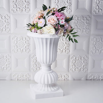 Elegant White Urn Planter for Stunning Event Decor