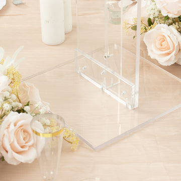 Create a Captivating Wedding Aisle with the Heavy Duty Acrylic Wedding Display Stand