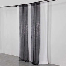 2 Pack Black Sequin Photo Backdrop Curtains with Rod Pockets