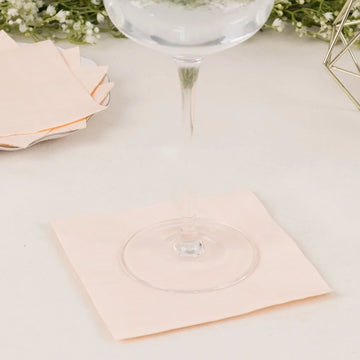 Blush Soft 2-Ply Paper Beverage Napkins - The Perfect Party Essential