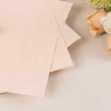 Enhance Your Dining Experience with Blush Cocktail Beverage Napkins