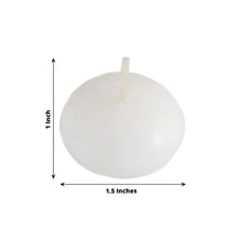 12 Pack | 1.5inch Classic White Mini Disc Unscented Floating Candles