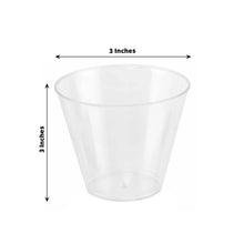 Cocktail Tumbler Cups Disposable 9 oz Clear Crystal Plastic 25 Pack