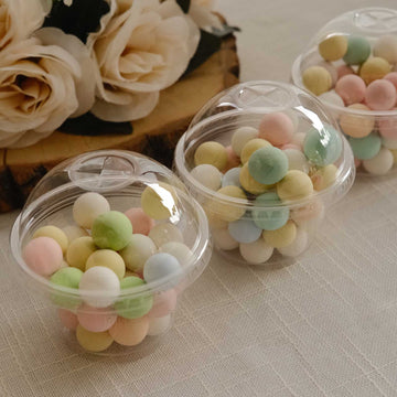 Chic Clear Dome Dessert Cups
