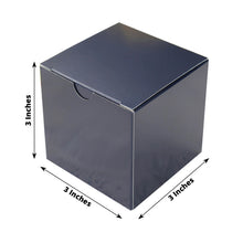 3 Inch Easy DIY Navy Blue Party Or Shower Favor Candy Gift Boxes 100 Pack