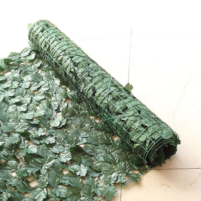 Artificial ivy leaf roll for decoration and privacy