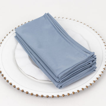Perfect Occasions for Using Dusty Blue Premium Scuba Cloth Napkins