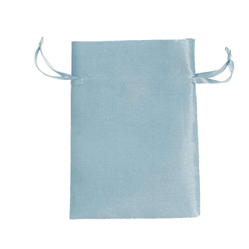 Dusty Blue Satin Gift Bags