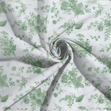 5 Pack Dusty Sage Green Floral Polyester Napkins, Reusable Seamless Dinner Napkins#whtbkgd