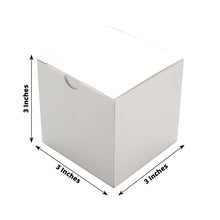 3 Inch Easy DIY White Party Or Shower Favor Candy Gift Boxes 100 Pack