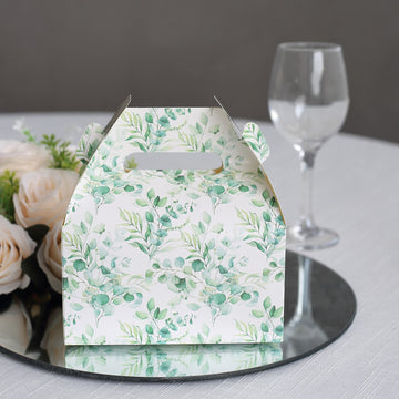Create Unforgettable Memories with Eucalyptus Green Leaf Gable Boxes