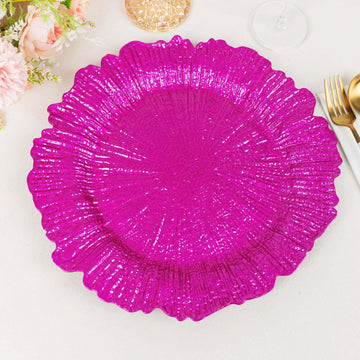 Add a Pop of Color to Your Table with Fuchsia Dinner Charger Plates