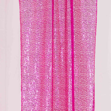 Create Lasting Memories with Fuchsia Sequin Photo Backdrop Curtains