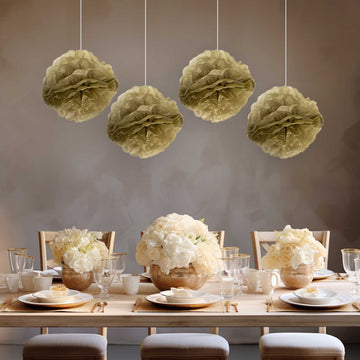 Add a Touch of Glamour with Gold Tissue Paper Pom Poms
