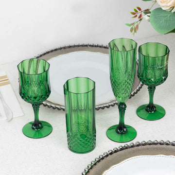 Affordable and Stylish Hunter Emerald Green Wine Glasses