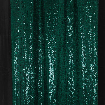 Add Sparkle and Glamour with Hunter Emerald Green Glitter Mesh Photo Background