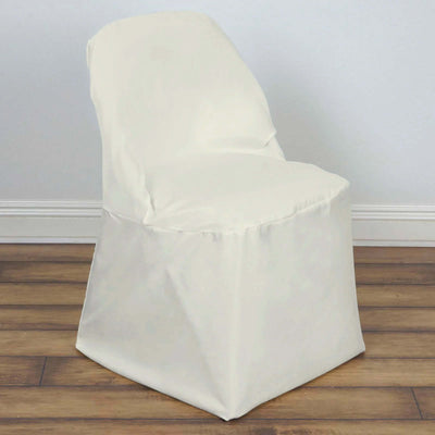 White chair cover on a plain background