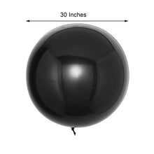 2 Pack | 30inch Large Black Reusable UV Protected Sphere Vinyl Balloons