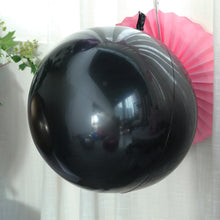 2 Pack | 30inch Large Black Reusable UV Protected Sphere Vinyl Balloons