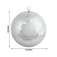 Silver foam and mirror round disco party hanging lights and chandelier