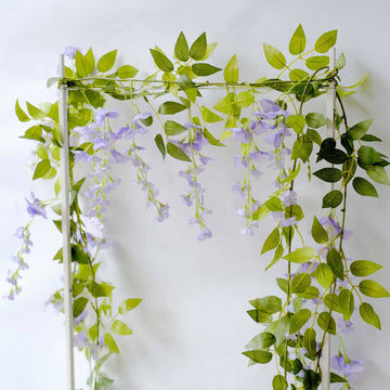 Captivating Lavender Lilac Artificial Floral Garland