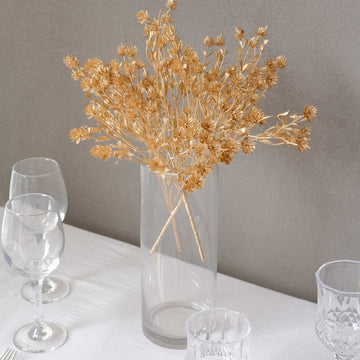 <strong>Transforming Your Decor with Metallic Gold Artificial Floral Sprays</strong>