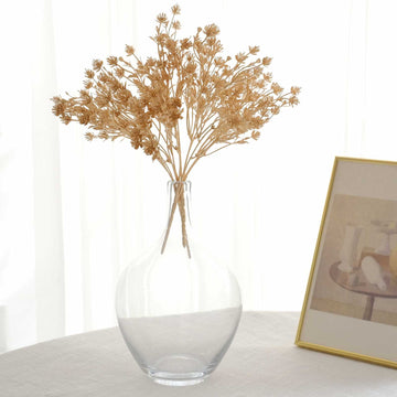 <strong>Adorning Your Space with Metallic Gold Baby's Breath Flower Bouquet</strong>