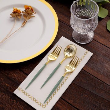 Add Style and Convenience with the Dusty Sage Green Utensil Set