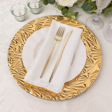 Durable and Practical Gold Charger Plates