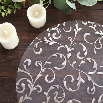 Create Unforgettable Tablescapes with Silver Sheer Round Placemats