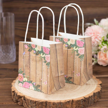 Unveiling the Beauty of Natural Wood Print Favor Bags