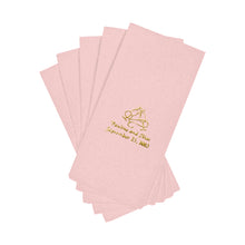 100 Pack Personalized Soft Airlaid Paper Dinner Napkins, Highly Absorbent Custom Party Napkins with 