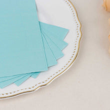 50 Pack 2 Ply Soft Baby Blue Dinner Paper Napkins, Disposable Wedding Reception Party Napkins
