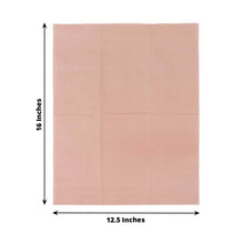 50 Pack 2 Ply Soft Dusty Rose Dinner Paper Napkins, Disposable Wedding Reception Party