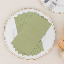 50 Pack 2 Ply Soft Sage Green Dinner Paper Napkins, Disposable Wedding Reception Party Napkins