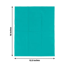 50 Pack 2 Ply Soft Turquoise Dinner Paper Napkins, Disposable Wedding Reception Party Napkins