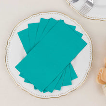 50 Pack 2 Ply Soft Turquoise Dinner Paper Napkins, Disposable Wedding Reception Party Napkins
