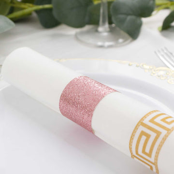 Create a Memorable Event with Rose Gold Glitter Napkin Holders