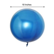 2 Pack | 18inch Royal Blue Reusable UV Protected Sphere Vinyl Balloons