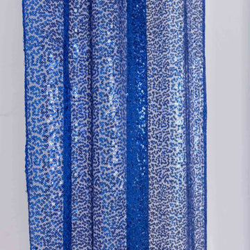 Versatile and Convenient Royal Blue Sequin Photo Backdrop Curtains