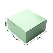 Sage Green DIY 4 Inch 4 Inch 2 Inch Cake Cupcake Favor Gift Boxes 100 Pack