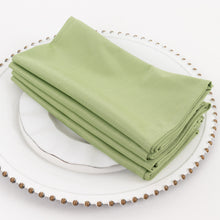 5 Pack Sage Green Premium Scuba Cloth Napkins, Wrinkle-Free Reusable Dinner Napkins - 20x20inch