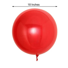 2 Pack | 18inch Shiny Red Reusable UV Protected Sphere Vinyl Balloons