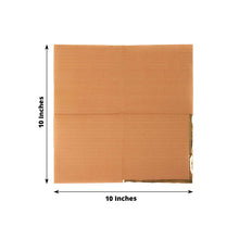  50 Pack Terracotta Paper Beverage Napkins with Gold Foil Edge