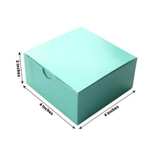 Turquoise DIY 4 Inch 4 Inch 2 Inch Cake Cupcake Favor Gift Boxes 100 Pack