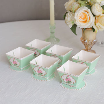Turquoise Mini Teacup and Saucer Gift Boxes