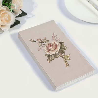 Rose-embellished notebook on a white background